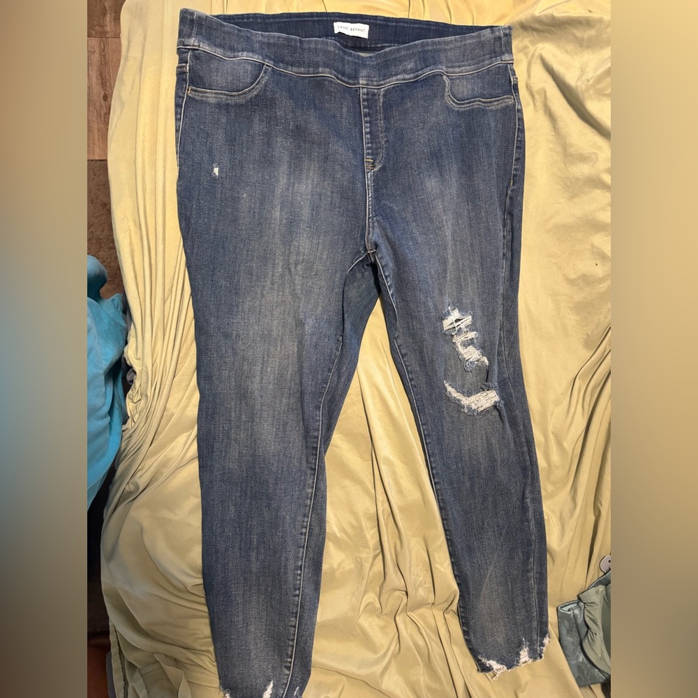 Lane Bryant Blue Skinny jeggings.